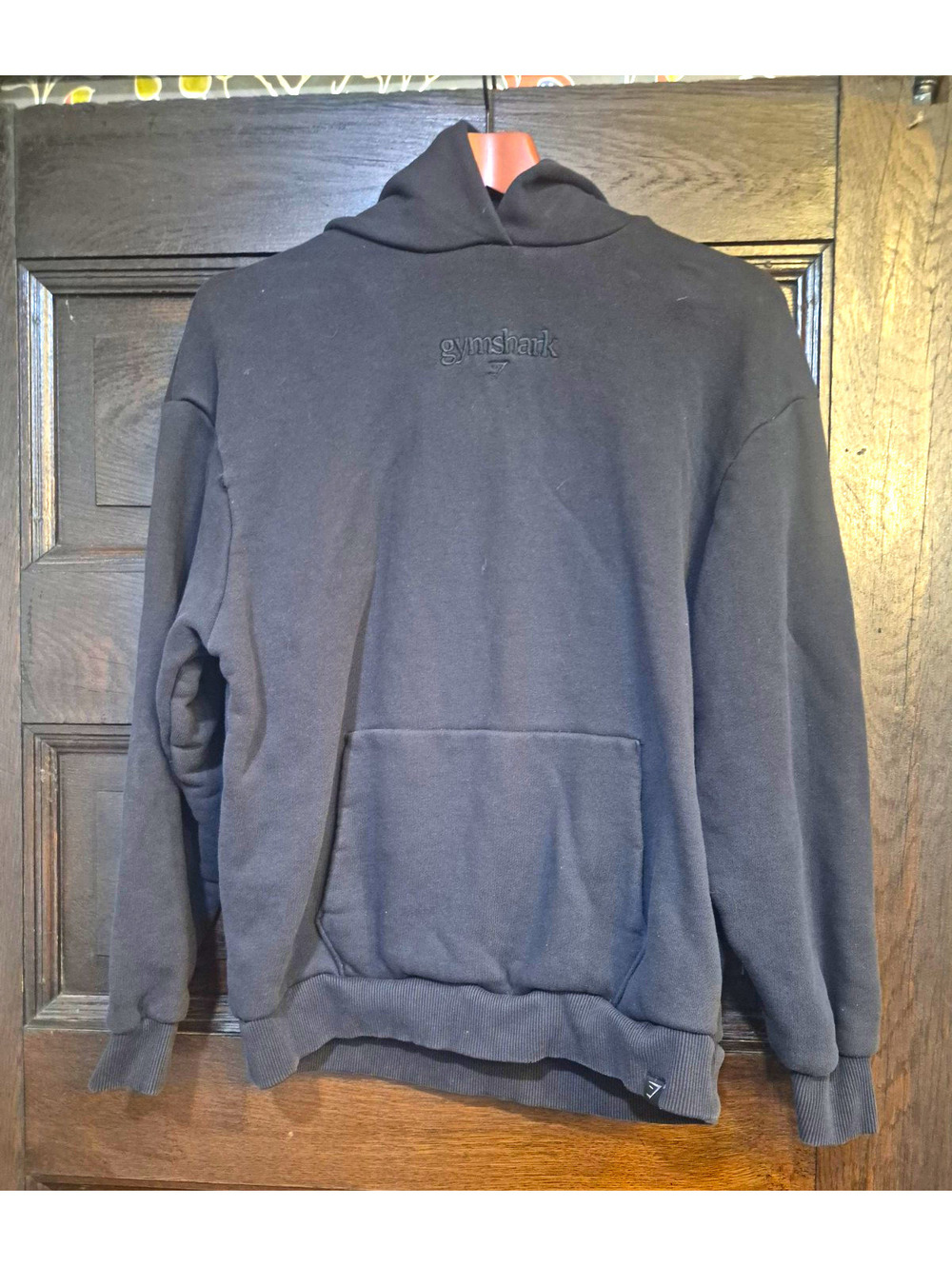 Gymshark women's Black Hoodie Embroidered Logo Pockets XS
